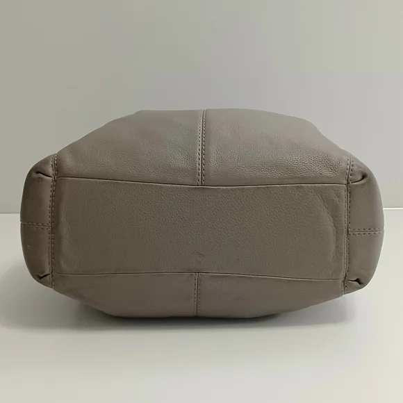 COPY - COACH Lexy Grey Pebble Leather Three Compartments Shoulder Bag #F57545 - Picture 5 of 15